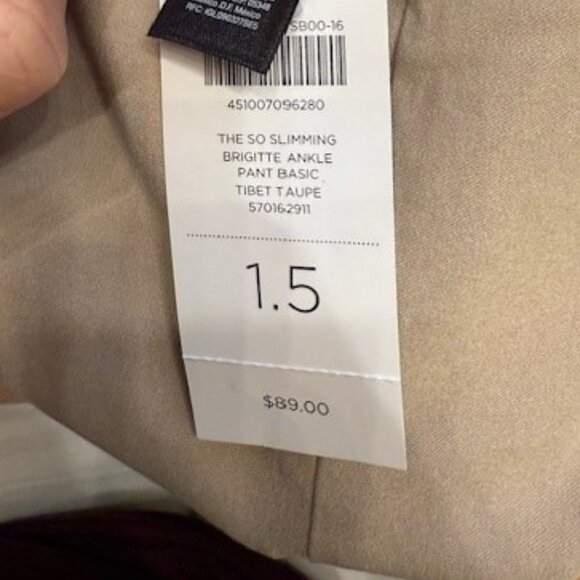 NWT Chico's So Slimming Brigitte Ankle Pant - Size 1.5 - Picture 3 of 3